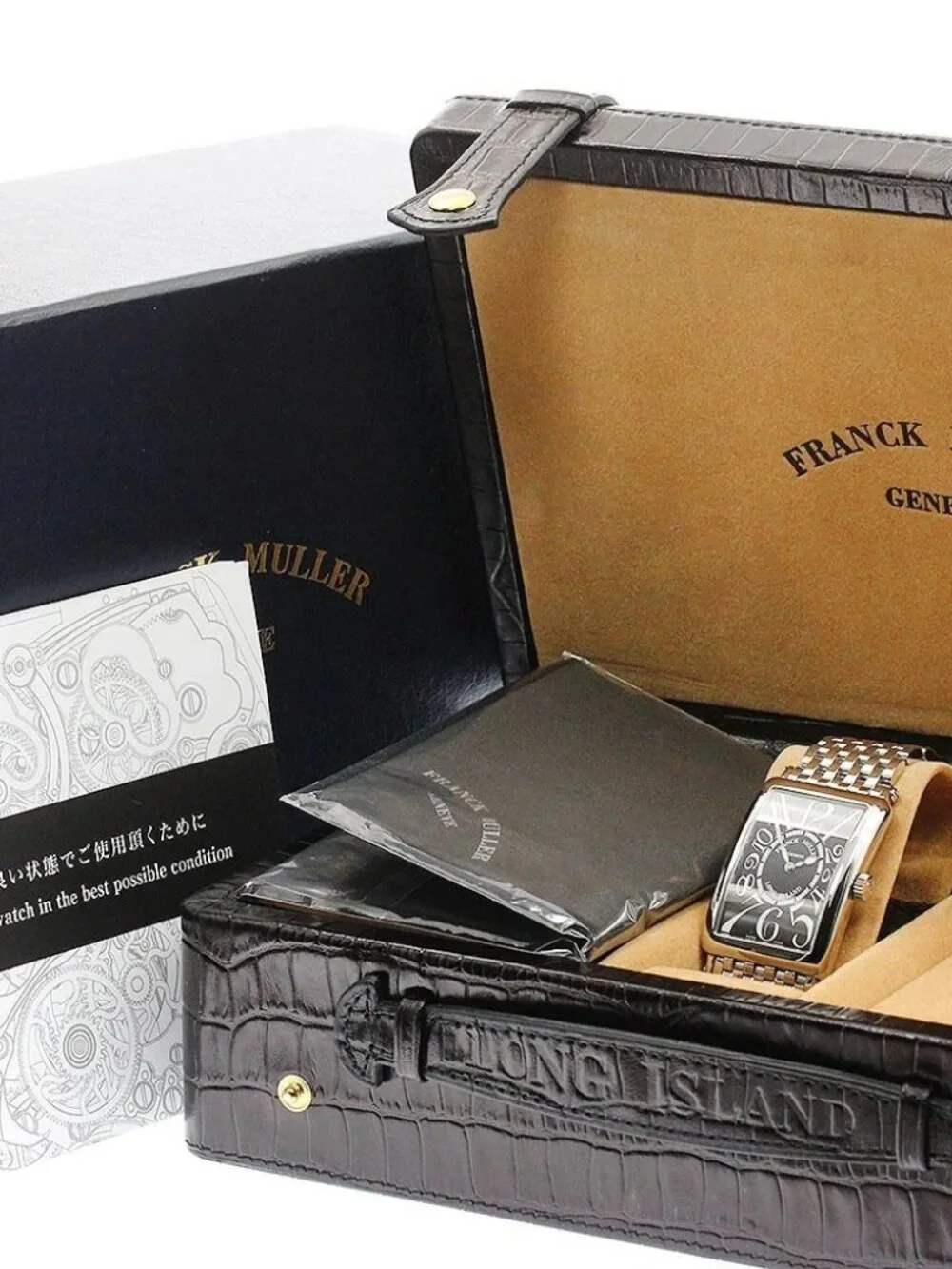 FRANCK MULLER Long Island 1002QZ black Dial Quartz Men's Watch_962629
